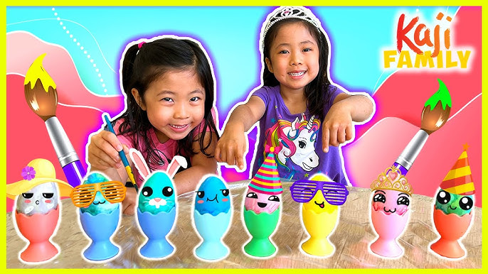 Color Your Own Easter Cups W/ Lids & Straws 1Dz - Craft Kits - 12