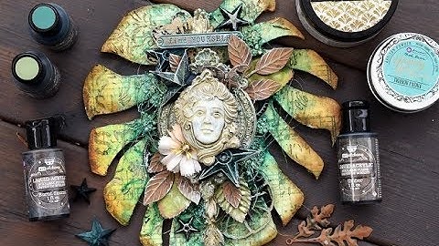 Mixedmedia project- Liquid Acrylic Paint and Icing Paste- Tutorial