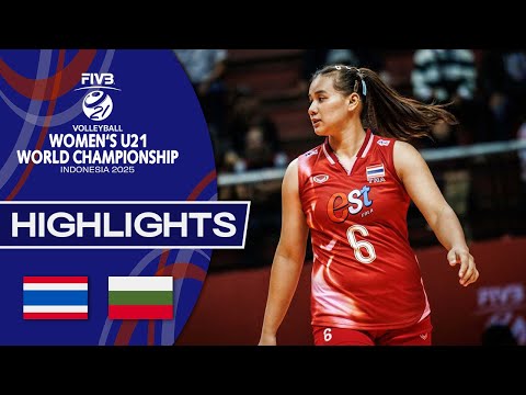 Thailand 🇹🇭 vs. Bulgaria 🇧🇬 - Women's U21 World Championships - Highlights