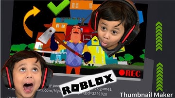 ROBLOX HELLO NEIGHBOR rp and little of granny game time with frito. Going up the train tracks.