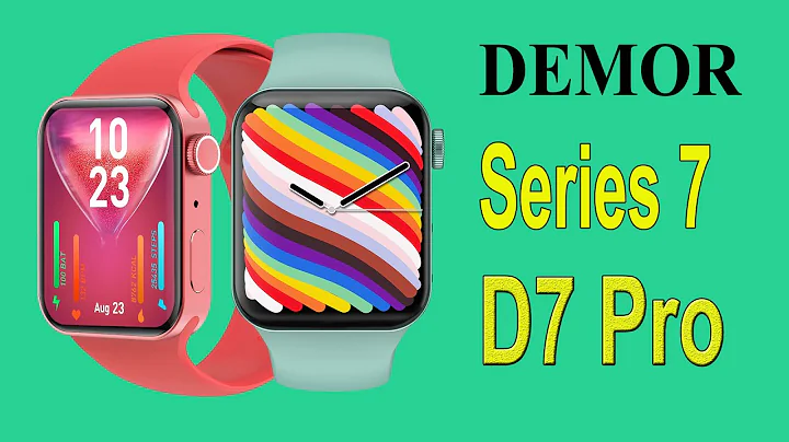 DEMOR Series 7 Smart watch D7 Pro 44mm IWO Wireless Charge Red Smartwatch Smartwatch Unboxing Review