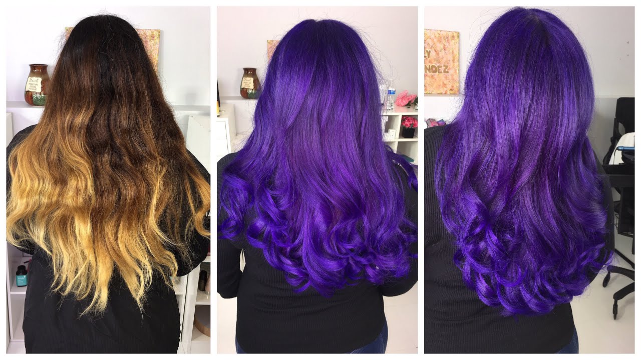 Como hacer color violeta