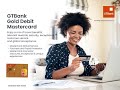 Gtbank gold credit debit  prepaid mastercard