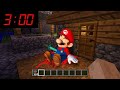 Quest il arriv a mario a 3h00 du matin sur minecraft