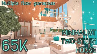 65K MINIMALIST HOUSE | ROBLOX BLOXBURG BUILD
