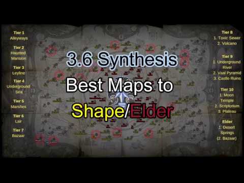 Path Of Exile 3 6 Atlas Strategy Best Maps To Shape Elder In Synthesis Youtube