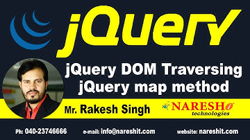 jQuery DOM Traversing jQuery map method | jQuery Tutorial | Naresh IT