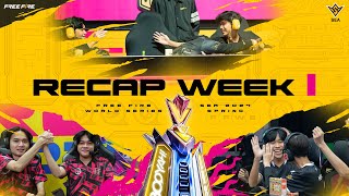 Recap ประจำสัปดาห์ที่ 1 | FFWS SEA SPRING 2024 | Garena Free Fire