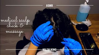 ASMR No Talking Scalp Check+Head Massage