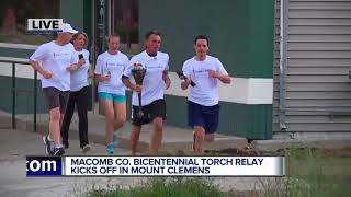 Macomb Co. Bicentennial Torch Relay kicks off in Mount Clemens