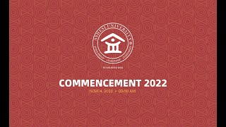 Ashesi's 2022 Commencement Ceremony: Recording