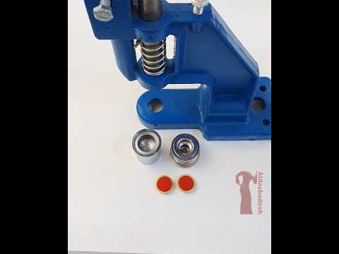 طريقة كبس وتغليف الدكم ام الاطار تغليف الازرار مع الحلقات خياطة فصالات   