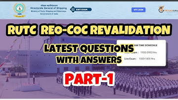 RUTC REO-COC REVALIDATION COURSE latest questions & answers || Exit Exam Part-1