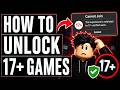 How To Fix Can’t Join 17+ Games on Roblox | Age Verification & Settings Fix