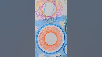 Fun Spirograph Drawing🖍 #artreels #drawing #relax #satisfying #asmrsounds #shorts #spirographdrawing