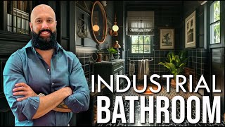 Watch Me Design a Bathroom into Dark Modern Industrial by Chaudry Ghafoor 2,720 views 6 months ago 6 minutes, 53 seconds