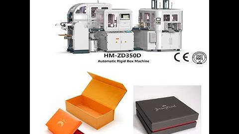 Hongming rigid box production line rigid box machine fully automatic rigid box machine8618822959065