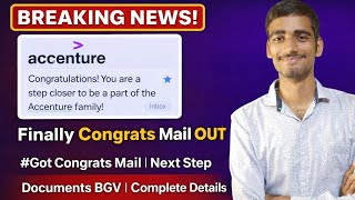 Accenture Congrats Mail OUT 🔥 | Next Steps & BGV Process Explained | Complete Guide