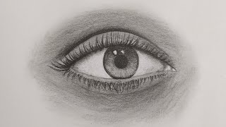 Drawing realistic eye | drawing tutorial for beginners