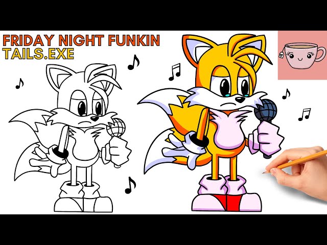 X 上的Liya Foxy：「Tails.exe, Inner, Tails) My favorite💛🦊. I enjoyed drawing  him:} #Tails #SonicexeNBR #SonicexeNB I don't know how to write  hashtags.💀💀  / X