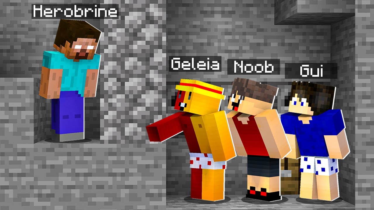 gabe jogando minecraft com mod do herobrine #gabepeixe #minecraft #he