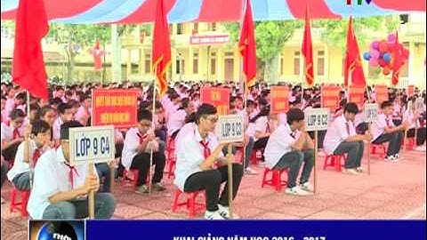 Trường THCS Nguyễn Du, huyện Quảng Xương tổ chức lễ khai giảng năm học mới 2016 – 2017