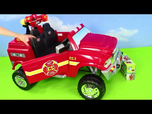 Camion de pompiers électrique pour enfants RESCUE