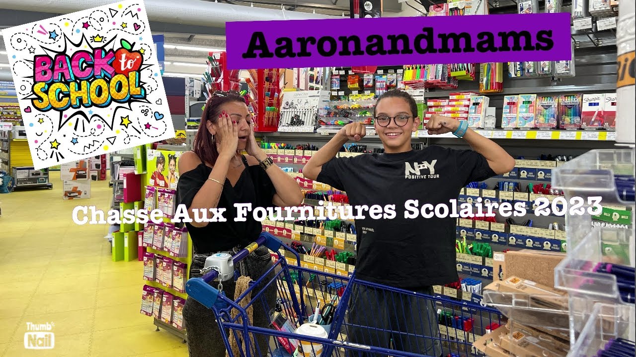 Chasse aux fournitures scolaires 2023 - Back to school - Aaronandmams