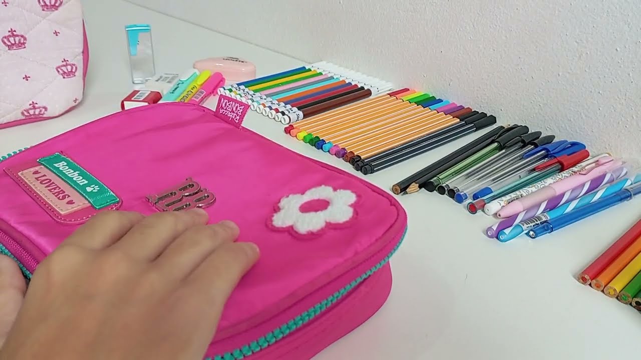 organizando o meu material escolar de 2025!✨❤️✨