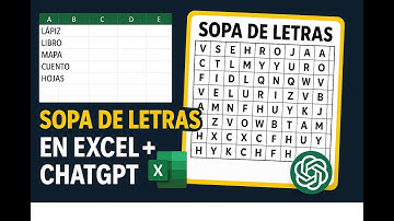 Cómo Crear una Sopa de Letras desde Excel con ChatGPT y Canva | Paso a Paso para Docentes y Autores