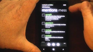 Rowi 2.0 Beta Demo - Windows Phone Twitter Client
