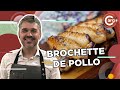 BROCHETTE DE POLLO CON ENSALADA