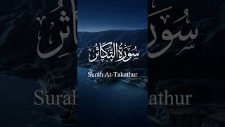 Surah At-Takathur | Surah Takathur | #quran #surah #trending #shortfeed #surahtakathur