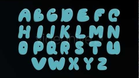 CLASSIC ANIMATION CARTOON ALPHABET -AFTER EFFECTS TEMPLATE