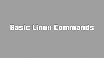 Basic Linux Commands