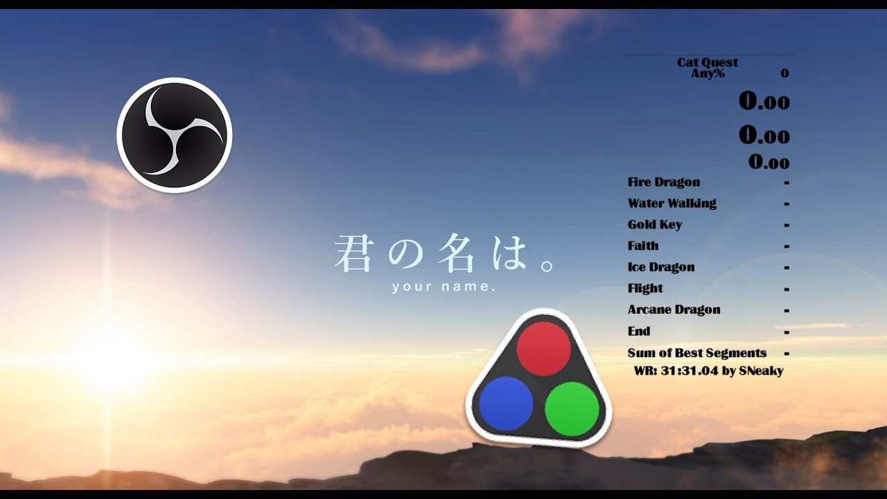Setting up Live Split On OBS  Transparent