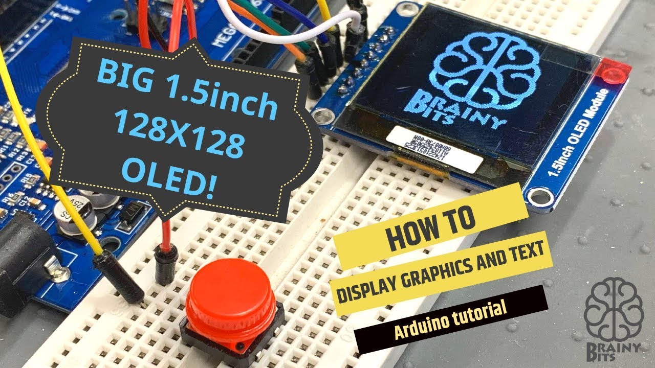 Finally a Bigger OLED display to use with an Arduino – 128×128 1.5 inch