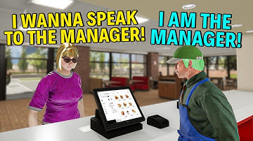 Fast Food Simulator Funny Moments and Fails // Worst Premade Ever