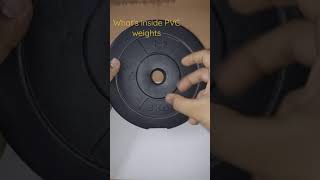 What's inside PVC weight 😱| PVC weights ke andar kya hota he | #Shorts #pvcweights #exercisekit #gym