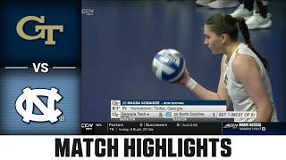Georgia Tech vs. North Carolina Match Highlights | 2026 ACC Volleyball