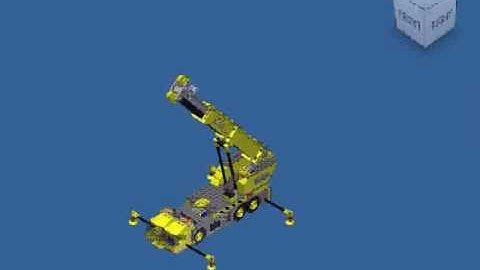 LEGO Crane Created With Autodesk Inventor 2011