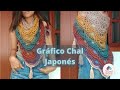 🧶Gráfico Chal Japonés 📿2God Tejidos paso a paso🎻🎺🎷