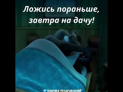 Ложись пораньше, завтра на дачу. #юмор