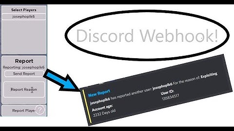 Roblox Studio | Roblox Webhook Reporting System - Discord Webhooks.