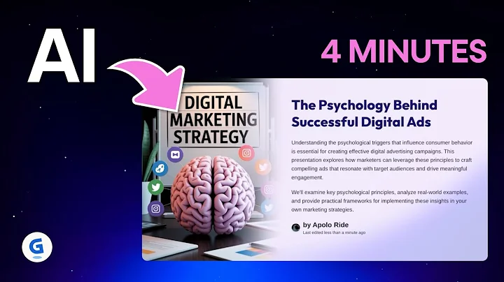 How to Make a Presentation with AI in Minutes | Gamma Beginner Tutorial