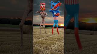 Siren Head Doritos vs Captain America Cartoon Cat Coffin Dance #shorts