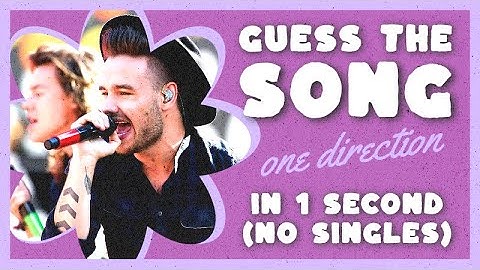 GUESS THE ONE DIRECTION SONG IN 1 SECOND (NO SINGLES) 🎸  | Song Quiz