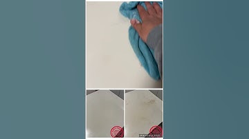 How to remove stains from marble kitchen bench?