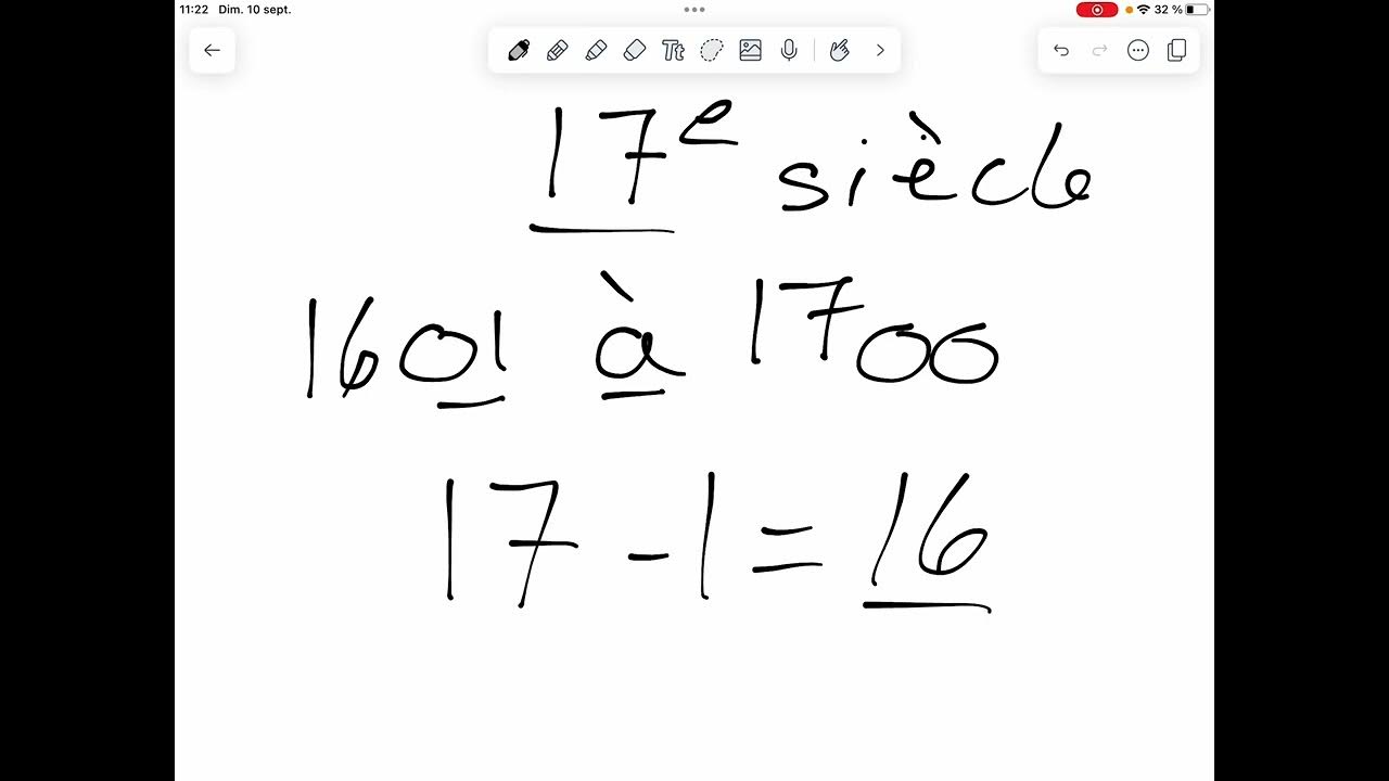 Comment déterminer les dates de début et de fin d’un siècle? YouTube