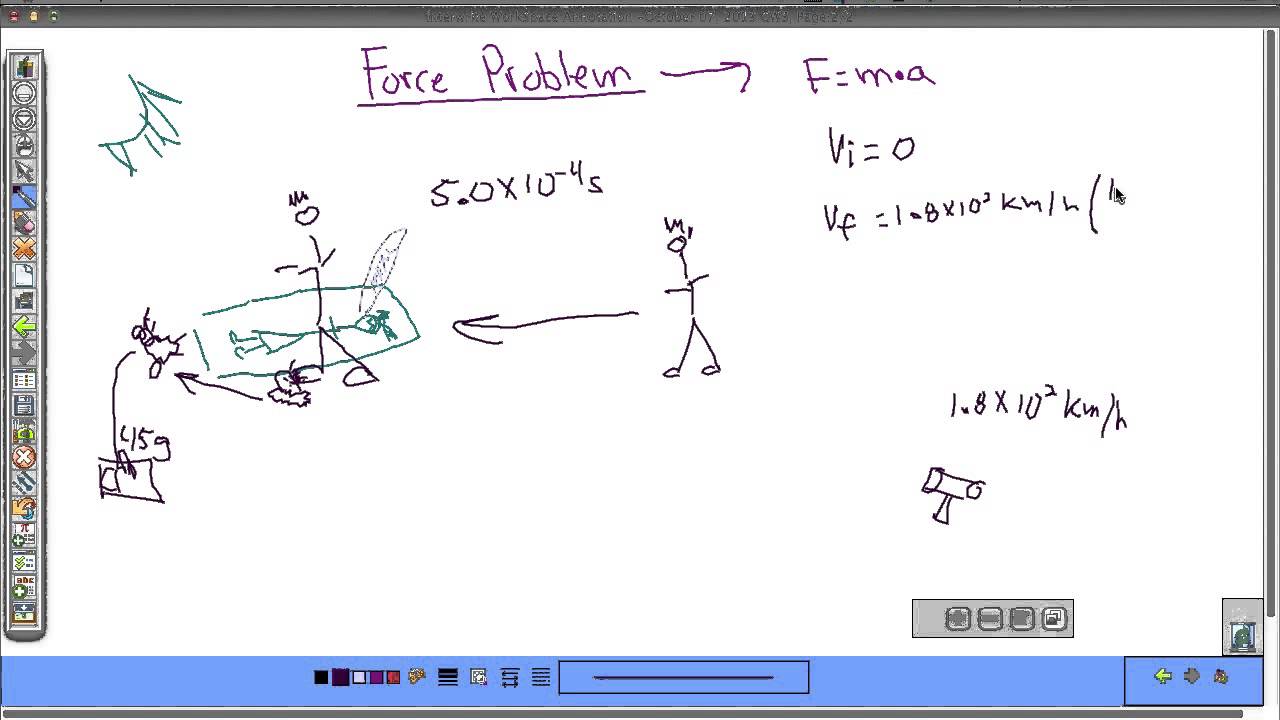 Force Problem force & acceleration - YouTube